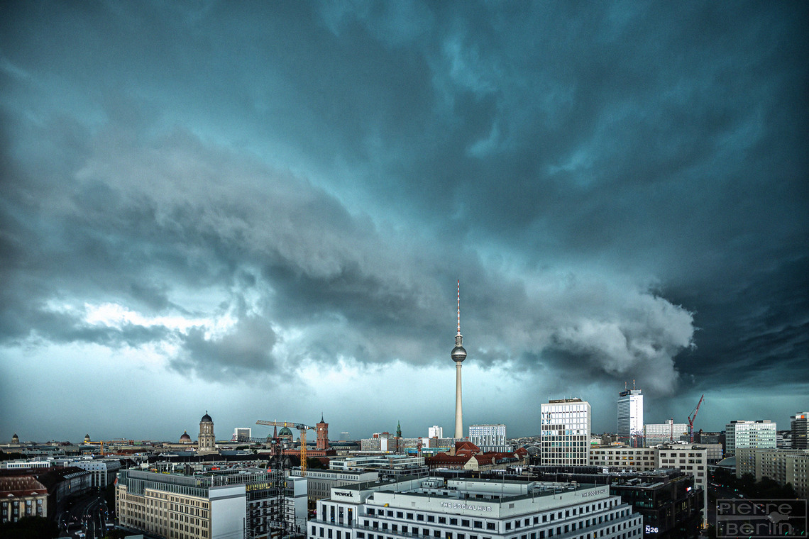 Gewitter über Berlin